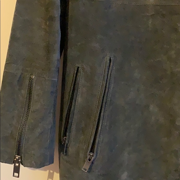 Suede leather coat, NWOT - Picture 8 of 9